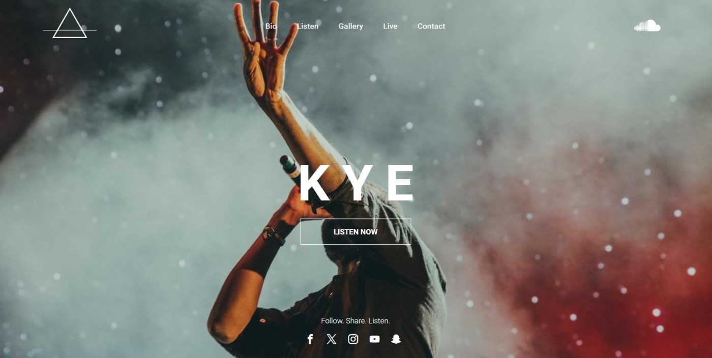 Freelancer Website Template Musician