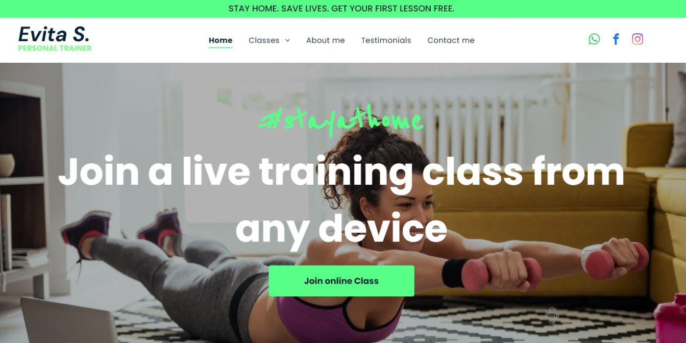 Freelancer Website Template Personal Coach