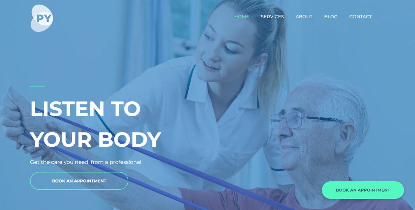 Freelancer Website Template Physiotherapist