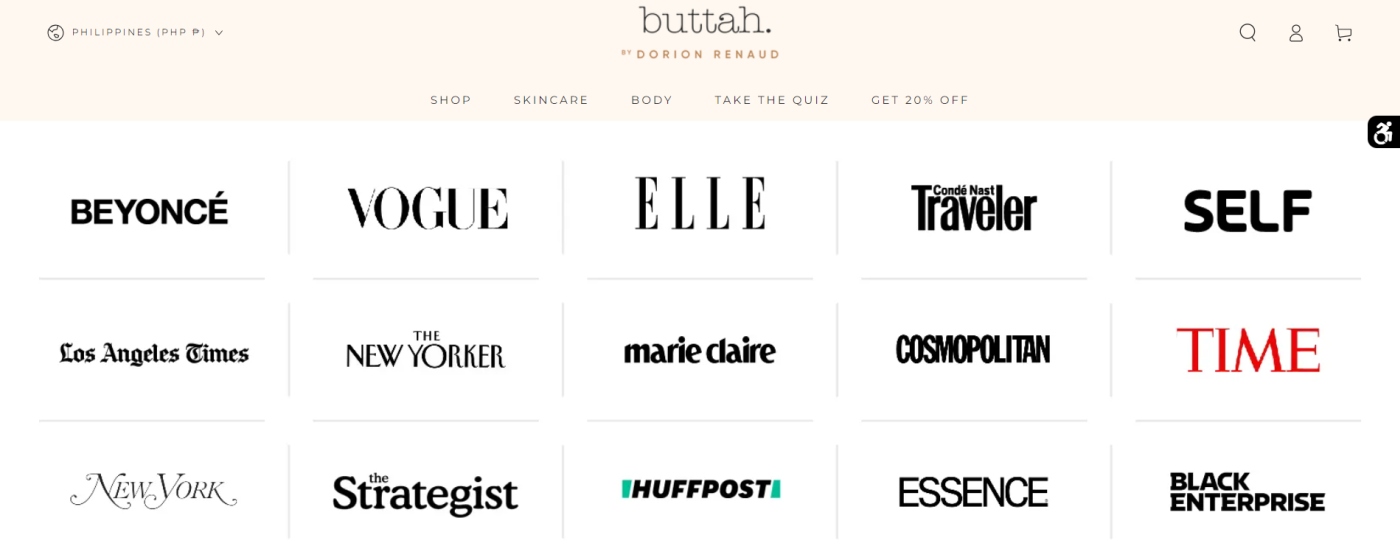 Beauty Products Press Page