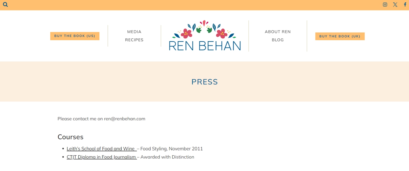 Personal Blog Press Page