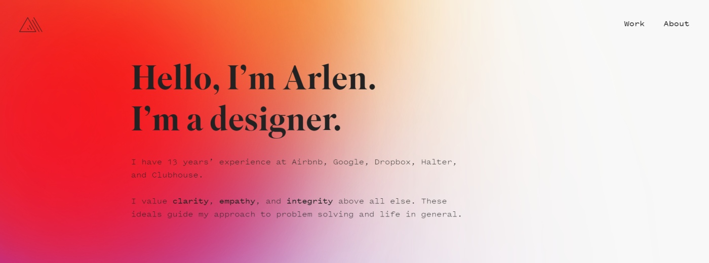 Personal Website Arlen McCluskey