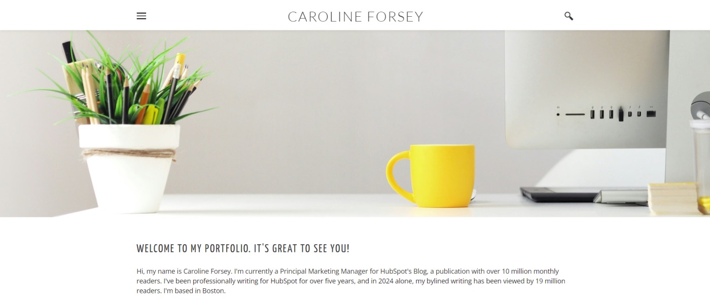 Personal Website Caroline Forsey