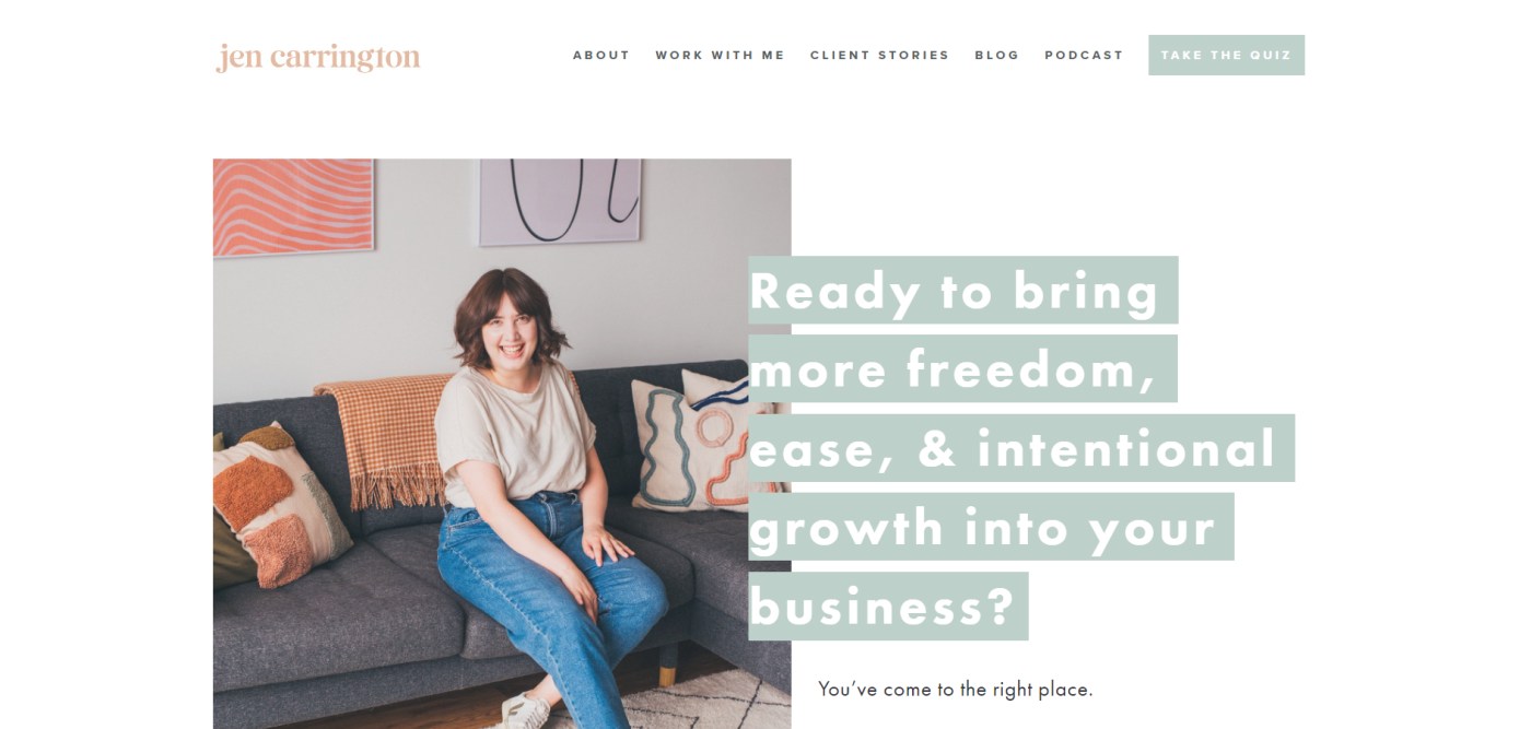 Personal Website Jen Carrington