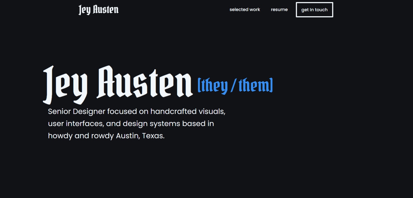 Personal Website Jey Austen