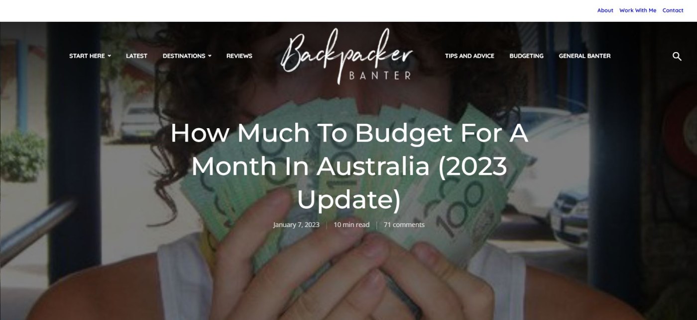 Personal Blog Backpacker Banter