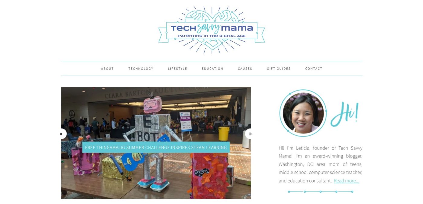 Personal Blog Tech Savvy Mama