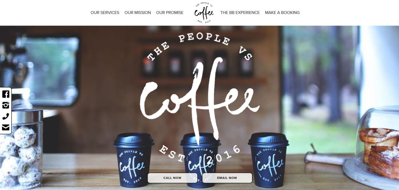 The People Vs Coffee Business Website