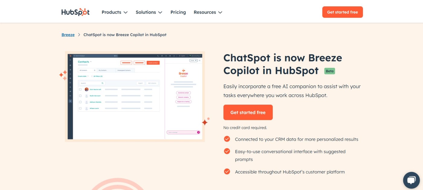 Small Business AI Tool ChatSpot.ai