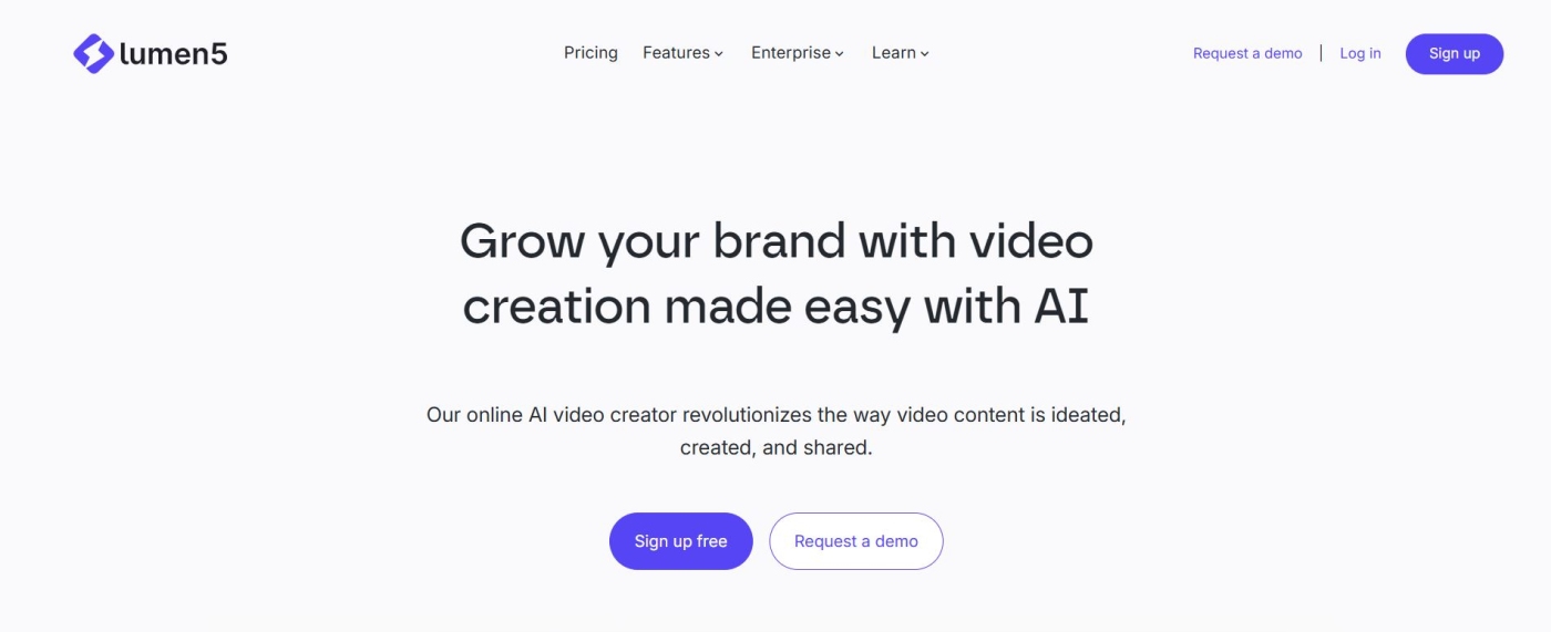 Small Business AI Tool Lumen5