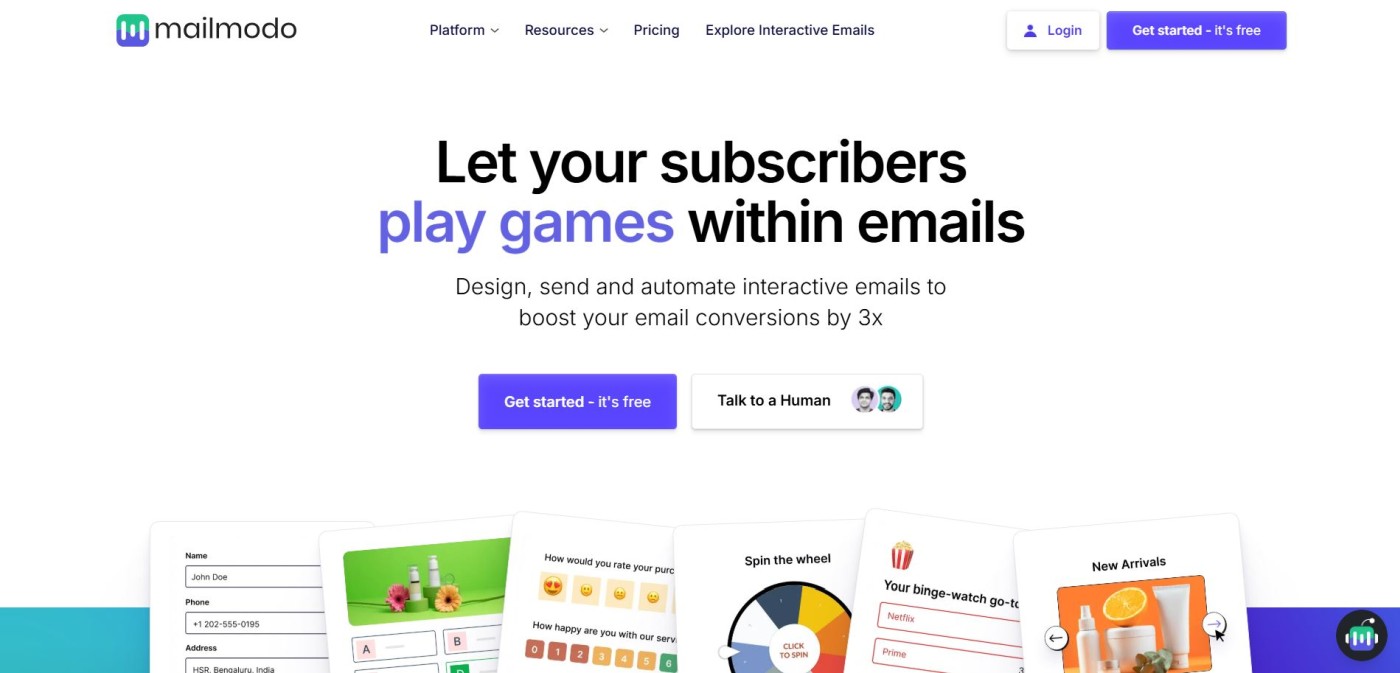 Small Business AI Tool Mailmodo