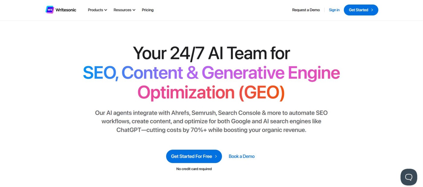 Small Business AI Tool Writesonic