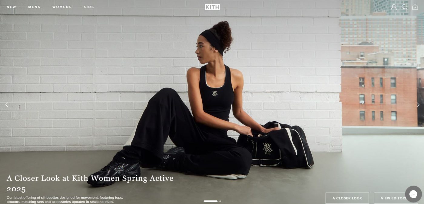 ecommerce website examples kith