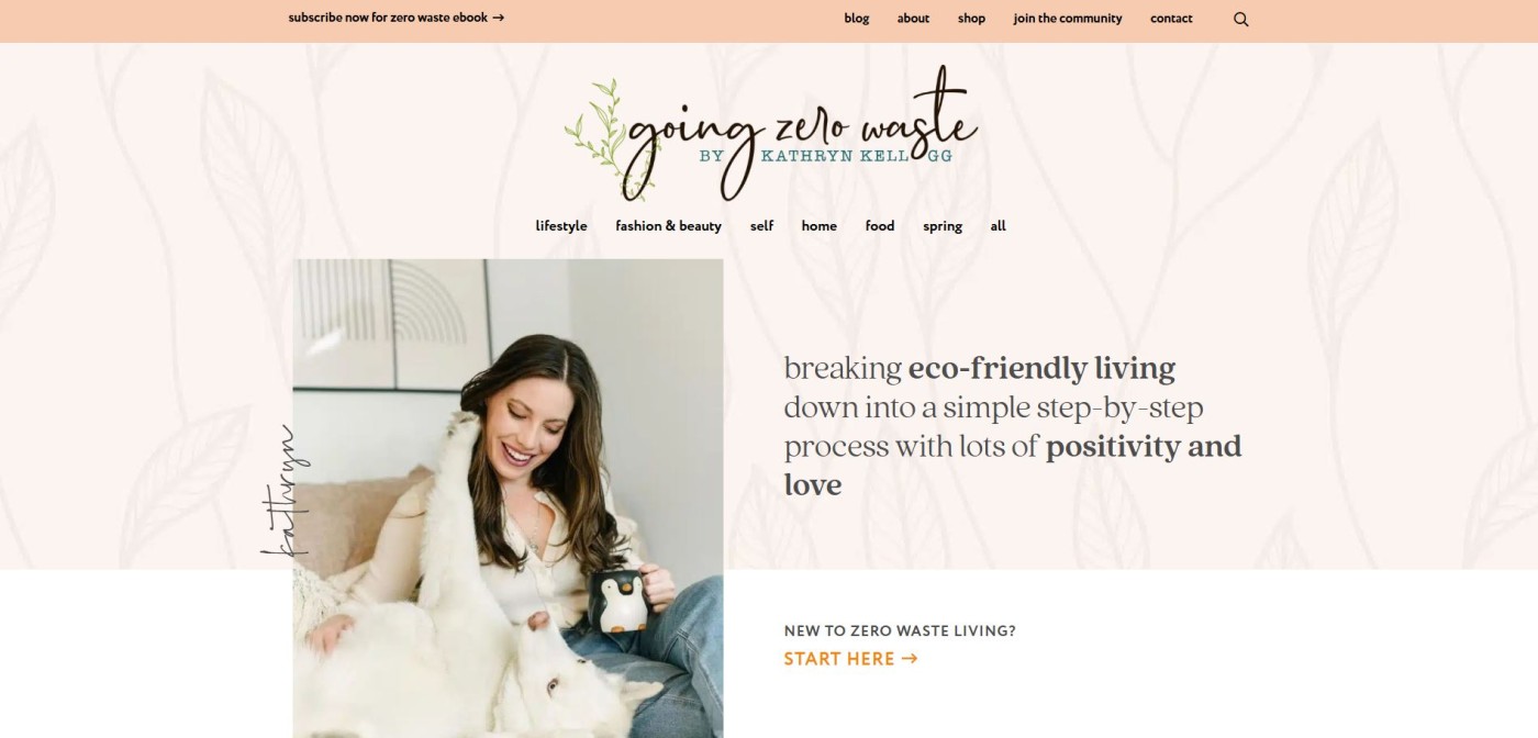 Going Zero Waste Blog Example 