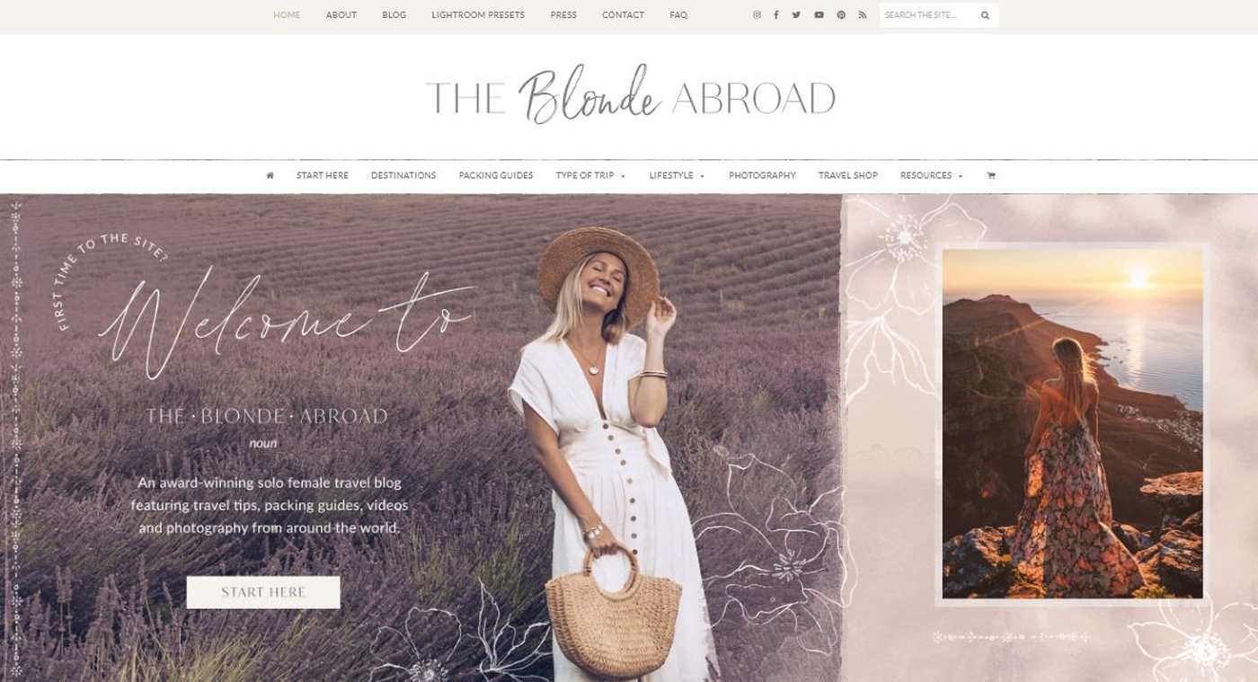 The Blonde Abroad Blog Example 