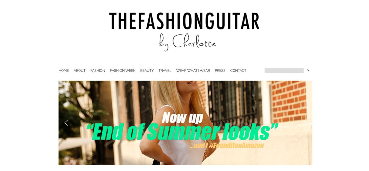 The Fashion Guitar Blog Example 