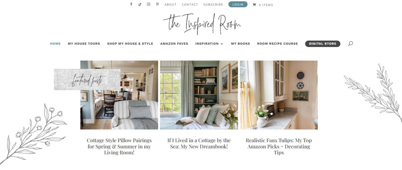 The Inspired Room Blog Example 