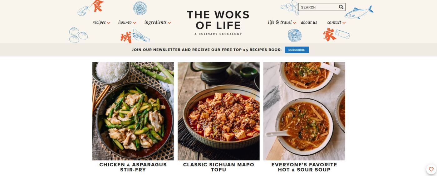 The Woks Of Life Blog Example 